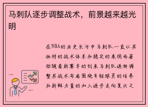 马刺队逐步调整战术，前景越来越光明